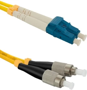 Qoltec Optic Patchcord LC/UPC - FC/UPC SM 9/125 G652D 1m