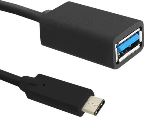 Qoltec USB-A - USB-C 0.5 m Czarny
