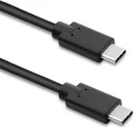 Qoltec USB-C - USB-C 3 m Czarny