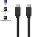 Qoltec USB-C - USB-C 3 m Czarny