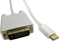 Qoltec USB-C - DVI-D 2 m Biały