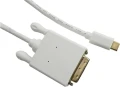 Qoltec USB-C - DVI-D 2 m Biały