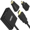 Unitek HDMI Micro - HDMI HDMI - D-Sub (VGA) + Jack 3.5mm HDMI Mini - HDMI czarny