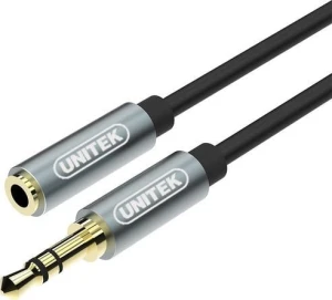 Unitek Jack 3.5mm - Jack 3.5mm 1m srebrny