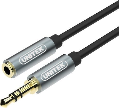 Unitek Jack 3.5mm - Jack 3.5mm 1m srebrny