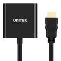 Unitek HDMI - D-Sub (VGA) + Jack 3.5mm czarny
