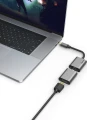 Hama Premium USB-C - DisplayPort Mini + HDMI + VGA Szary