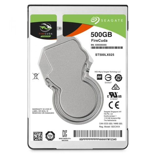 Dysk HDD Seagate Firecuda 500GB 2,5'' 128MB ST500LX025