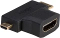Akyga HDMI Micro - HDMI Mini - HDMI czarny