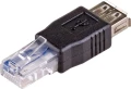 Akyga AK-AD-27 USB - RJ45 Czarny