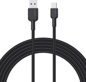 Aukey CB-NAC2 USB-A - USB-C 1.8 m Czarny