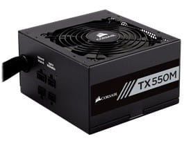 Corsair TXM Series 550W 80 Plus Gold efficiency
