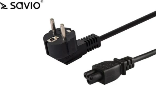 SAVIO CL-67 Przewód zasilający do laptopa "koniczynka" 3pin