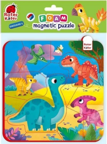 Roter Kafer Piankowe puzzle z magnesem "Dinozaury"