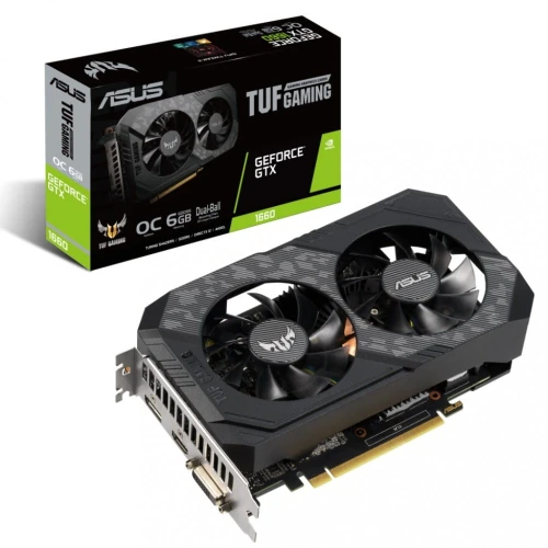 Karta graficzna Asus TUF GeForce GTX 1660 Gaming OC 6GB GDDR5 TUF-GTX1660-O6G-GAMING
