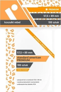 Rebel Koszulki na karty  "Standard American Premium" 100 sztuk
