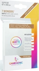 Gamegenic: Matte 7 Wonders Sleeves 67x103mm