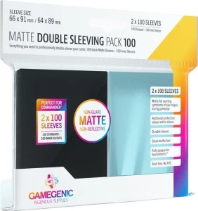 Gamegenic: Matte Double Sleeving Pack  2x100 sztuk