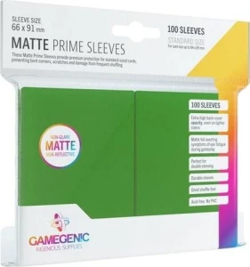 Gamegenic: Matte Prime CCG Sleeves 66x91mm Green