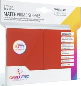 Gamegenic: Matte Prime CCG Sleeves 66x91mm Red