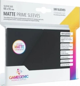 Gamegenic: Matte Prime CCG Sleeves  - Black, 100 sztuk
