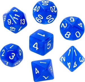 Rebel Komplet kości REBEL RPG - Kamienie Księżycowe - Lapis Lazuli
