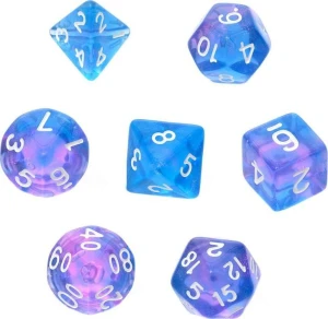 Rebel Komplet kości REBEL RPG - Kamienie Księżycowe - Orchidea