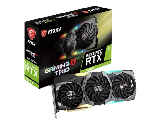 MSI Karta graficzna RTX 2080 Ti GAMING X TRIO 11GB GDDR6 352bit DP/HDMI/USB c