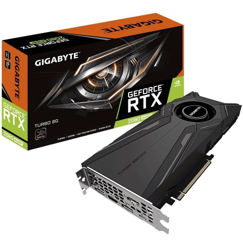 Gigabyte Karta graficzna GeForce RTX 2080SUPER TURBO 8G GDDR6 256BIT HDMI/3DP/USB-C