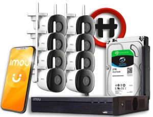 Zestaw do Monitoringu 8 kamer IMOU 2TB
