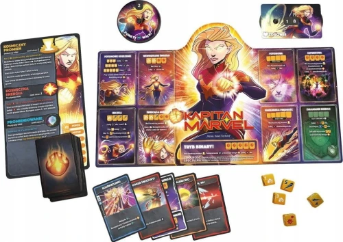 Lucky Duck Games Dice Throne Marvel Box 2 Czarna Pantera, Kapitan Marvel, Doktor Strange, Czarna Wdowa
