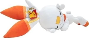 Jazwares Pokemon Scorbunny Śpiący , Plusz, 45 cm