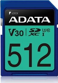 ADATA Premier Pro SDXC 512 GB Class 10 UHS-III/U3 V30