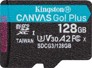Kingston Canvas Go! Plus MicroSDXC 128 GB Class 10 UHS-I/U3 A2 V30