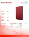 Seagate Dysk zewnętrzny Backup Plus 1TB 2,5 STHN1000403 Czerwony