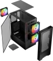 LOGIC ARYA ARGB USB 3.0 CZARNA OBUDOWA KOMPUTEROWA
