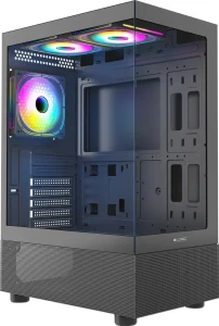 LOGIC LOOK ARGB MIDI USB 3.0x2 USB-Cx1 CZARNA