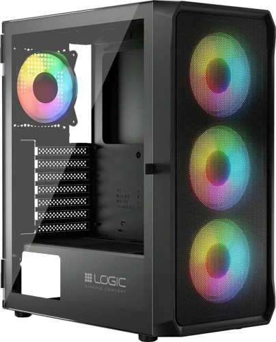 LOGIC PORTOS ARGB MIDI USB 3.0 CZARNA
