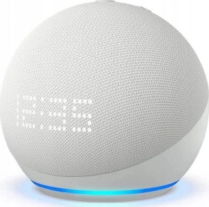 Amazon Echo Dot 5 z zegarem biały