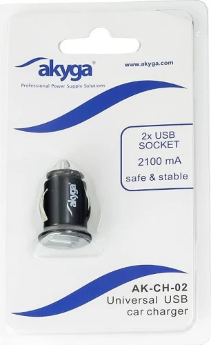 Akyga AK-CH-02 2x USB-A 2.1 A
