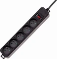Akyga AK-SP-05B 5 gniazd 3 m czarna
