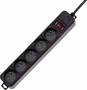 Akyga AK-SP-05B 5 gniazd 3 m czarna
