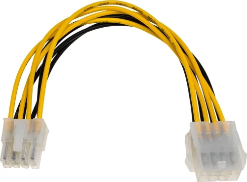 Akyga AK-CA-08 ATX/EPS 8-pin - ATX/EPS 8-pin, 0.2m, Żółty