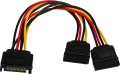 Akyga AK-CA-31 SATA 15-pin - SATA 15-pin x2, 0.15m, Wielokolorowy