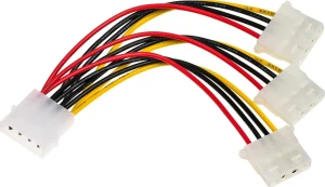Akyga AK-CA-40 Molex - Molex x3, 0.15m, Wielokolorowy