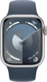Apple Watch 9 GPS + Cellular 41mm Silver Alu Sport M/L Niebieski
