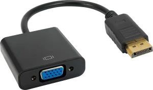 Akyga AK-AD-36 DisplayPort - D-Sub (VGA) czarny