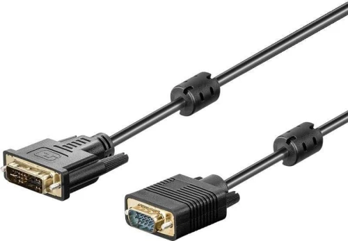 Akyga AK-AV-03 DVI-I - D-Sub (VGA) 1.8m czarny