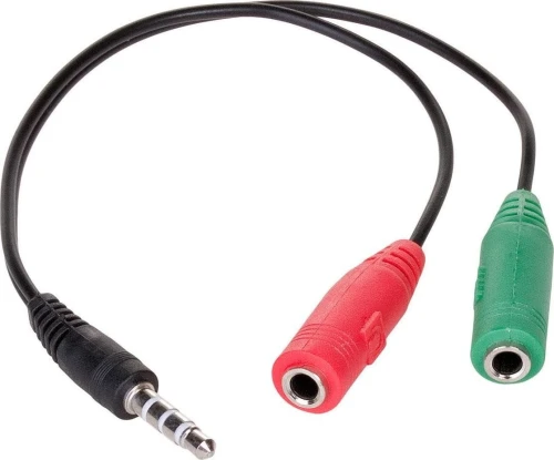Akyga AK-AV-08 Jack 3.5mm - Jack 3.5mm x2 0.15m czarny