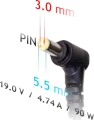 Akyga AK-ND-37 90 W, 3 mm, 4.7 A, 19 V